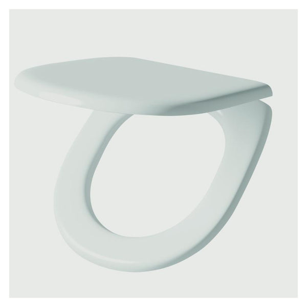 SP Pure white polypropylene soft closing toilet seat