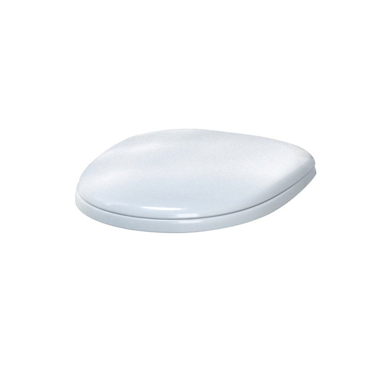 SP Pure white polypropylene soft closing toilet seat, view 2