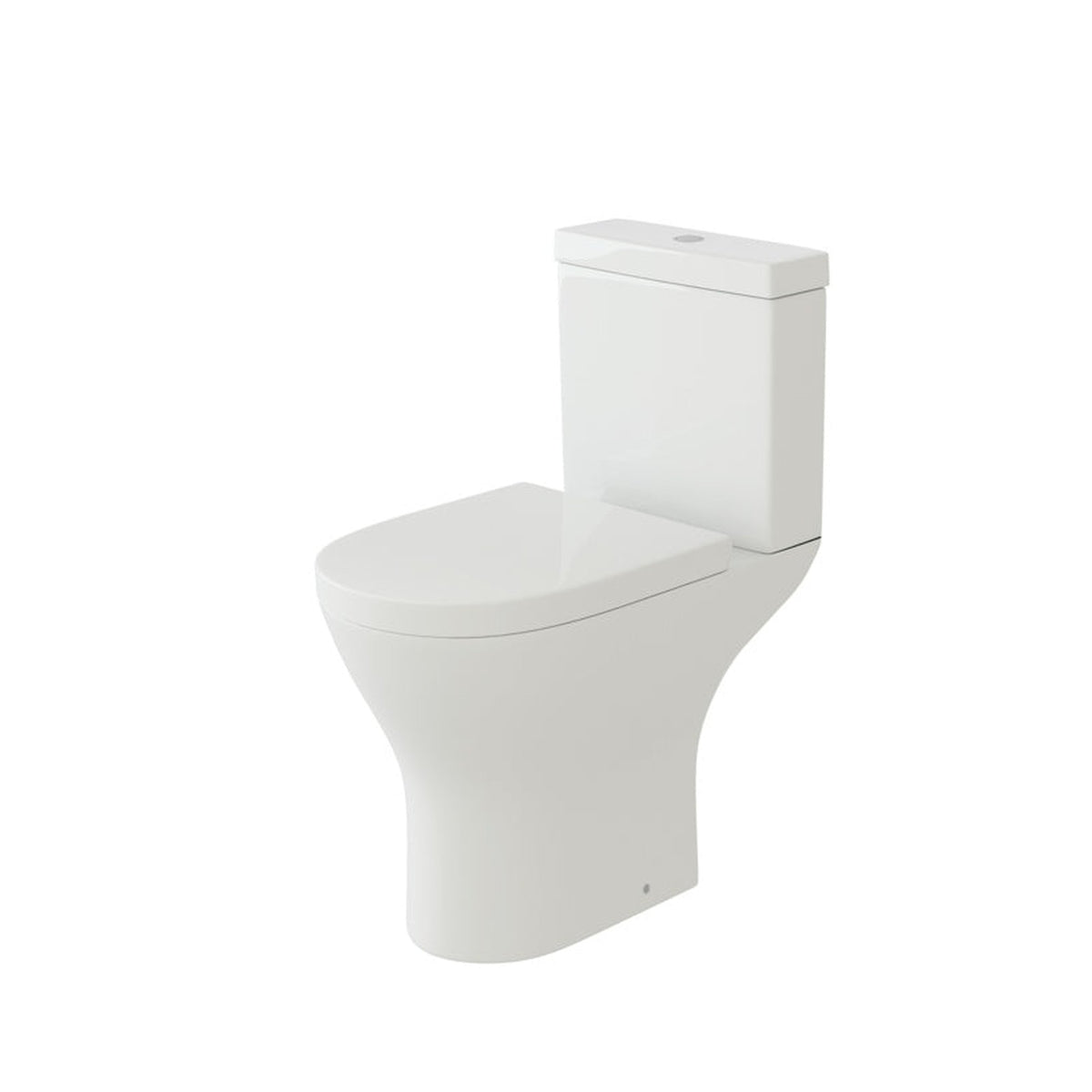 SP Space Saver toilet pan, cistern and seat, view 2