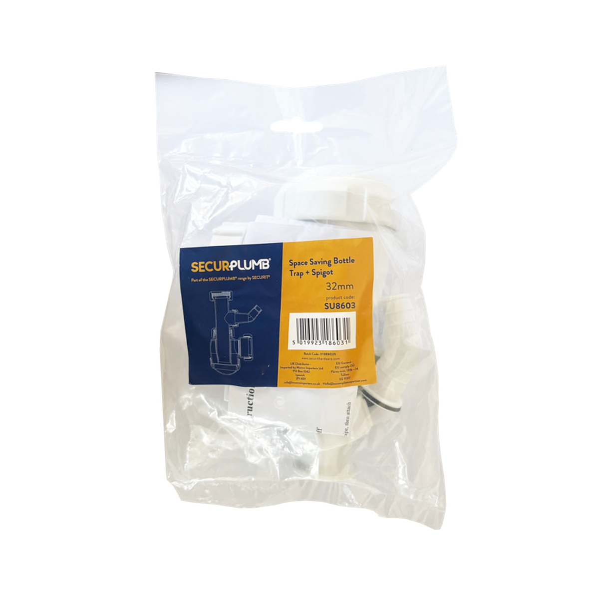 Space Saving Bottle Trap & Spigot - 32mm, view 2