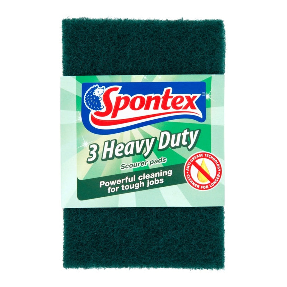 Pack of 3 Spontex heavy duty scourer pads