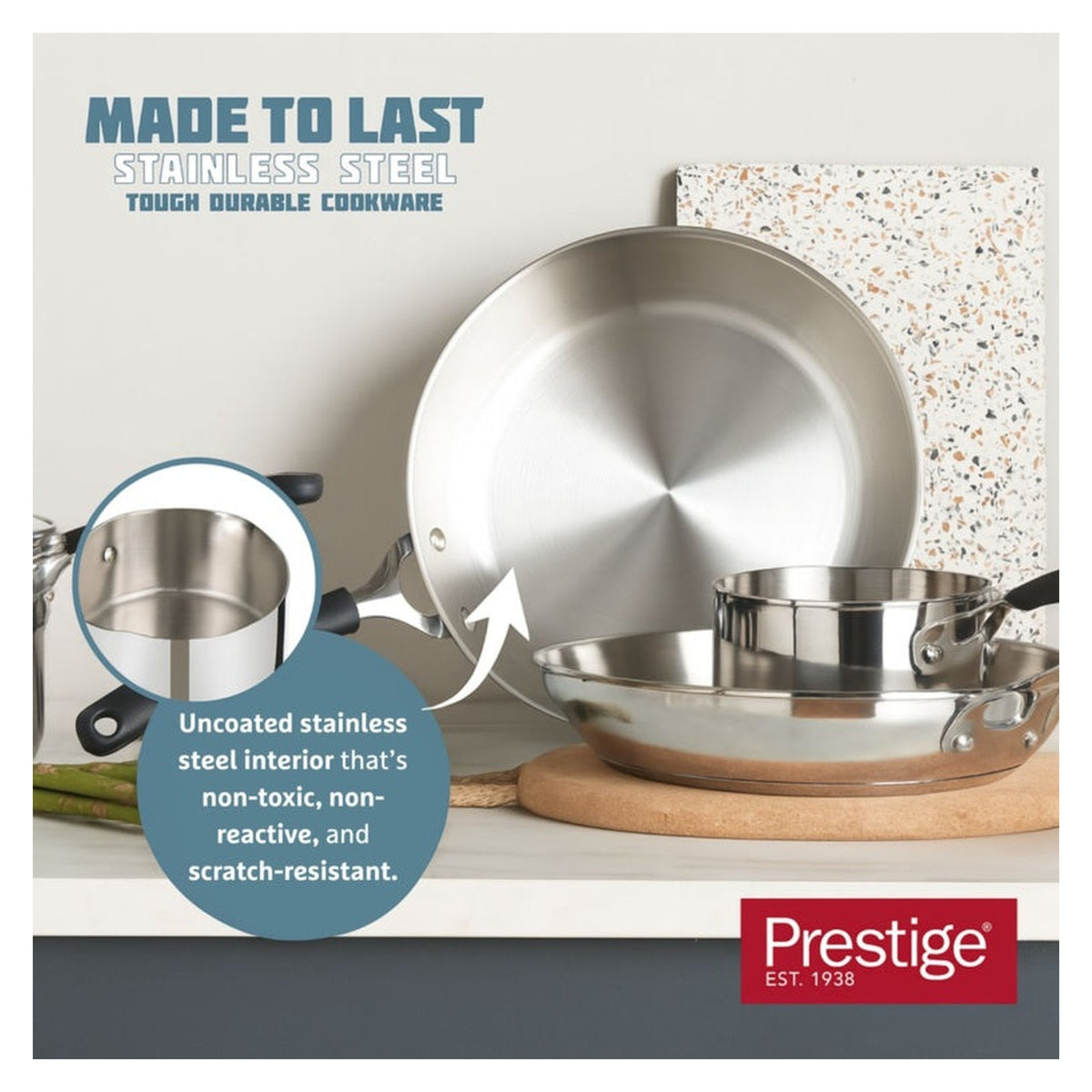 Stainless Steel Fry Pan - 21cm, view 5