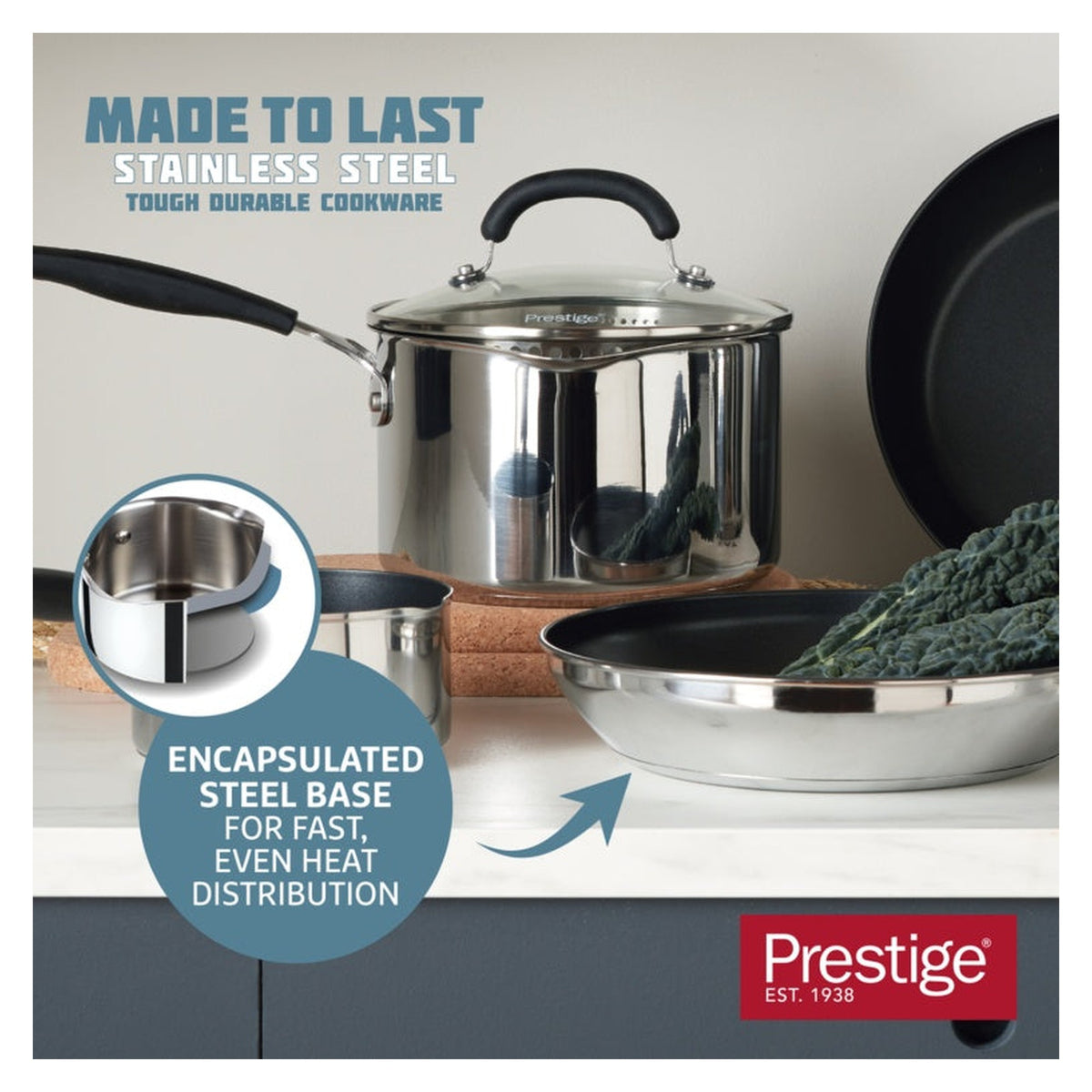 Stainless Steel Fry Pan - 25cm, view 6