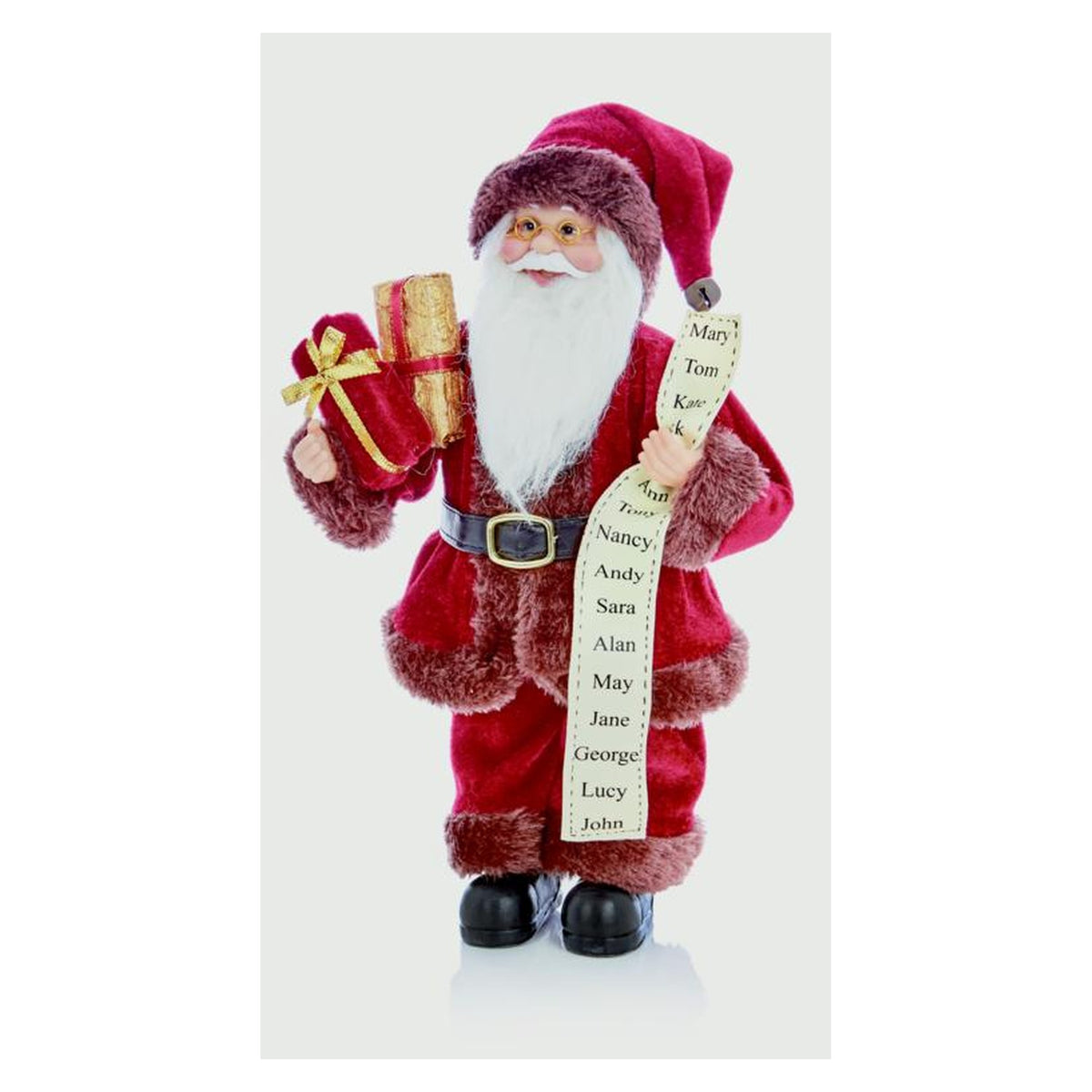 Standing Santa With Glasses - 30cm