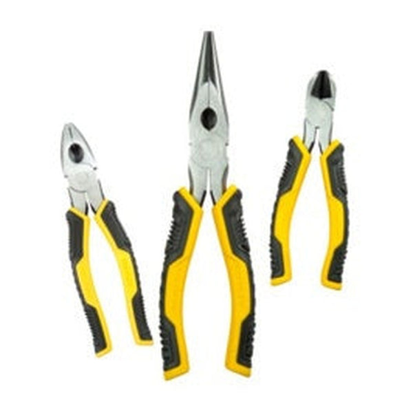 Stanley Control Grip 3 piece plier set