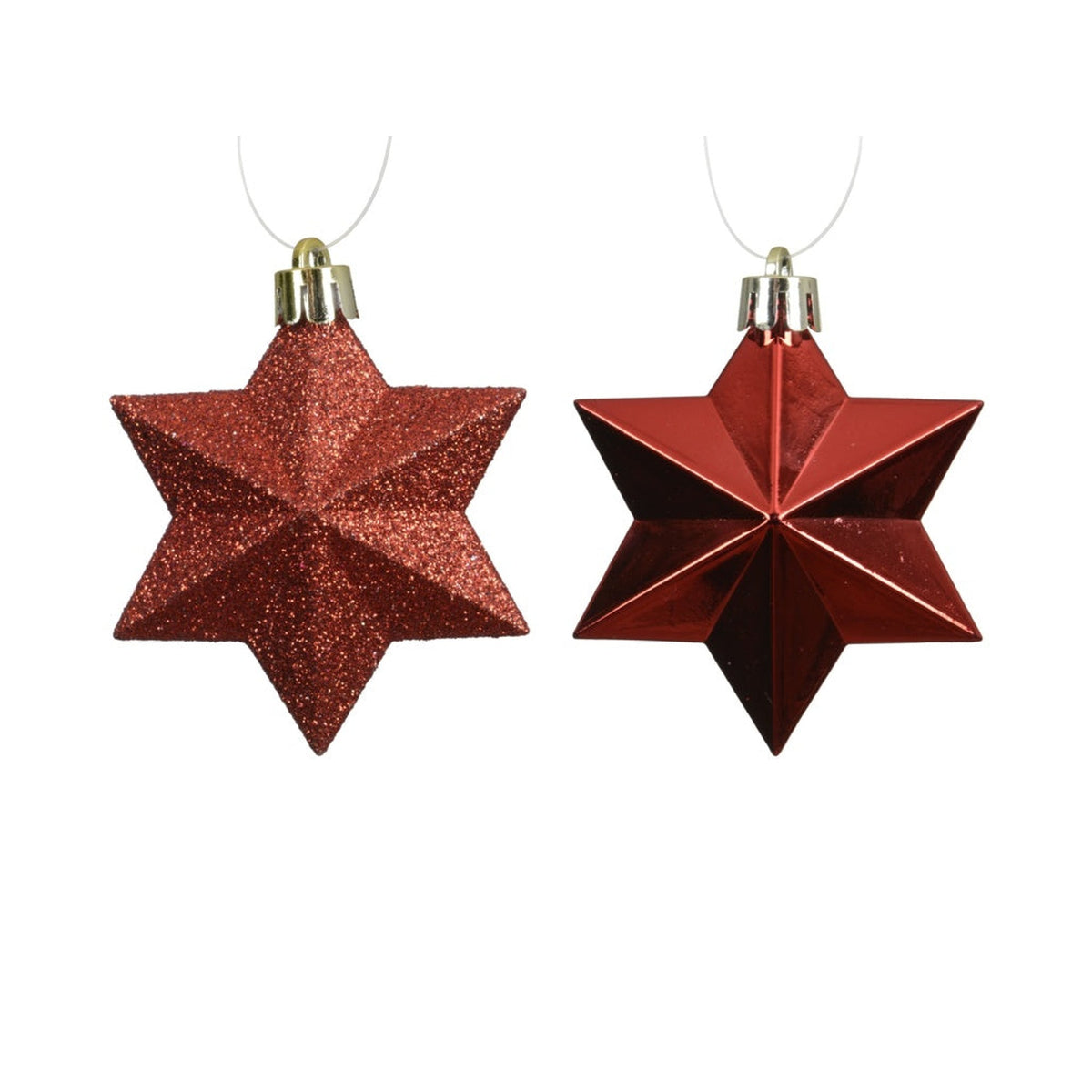 Star Bauble Christmas Red - 30cm, view 2