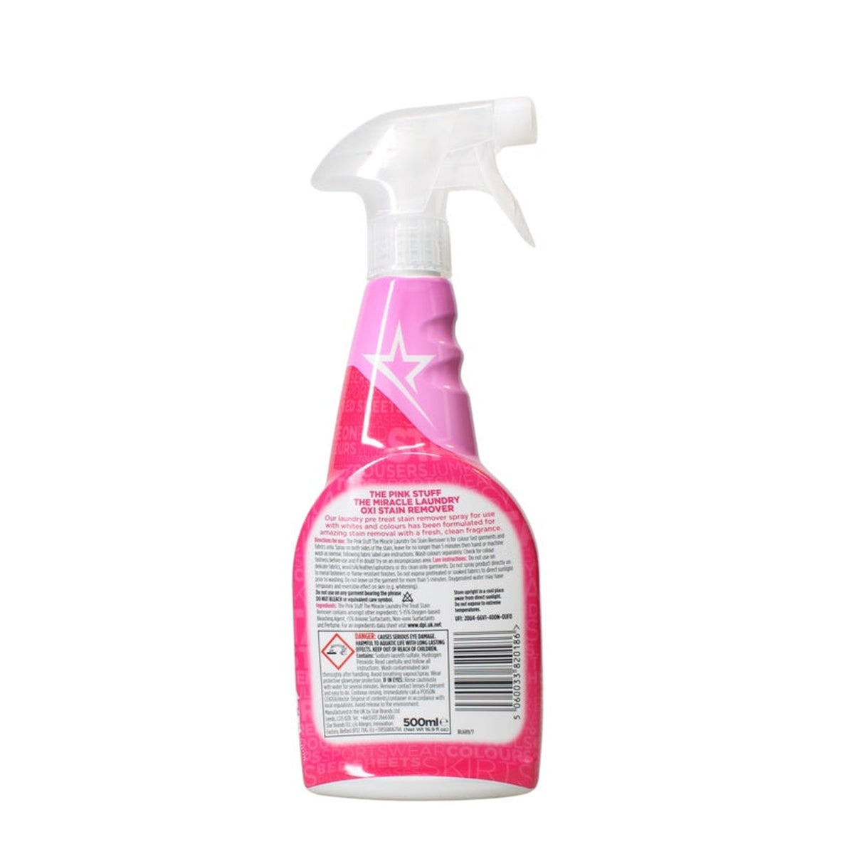 Stardrops Pink Stuff stain remover 500ml trigger spray, view 2