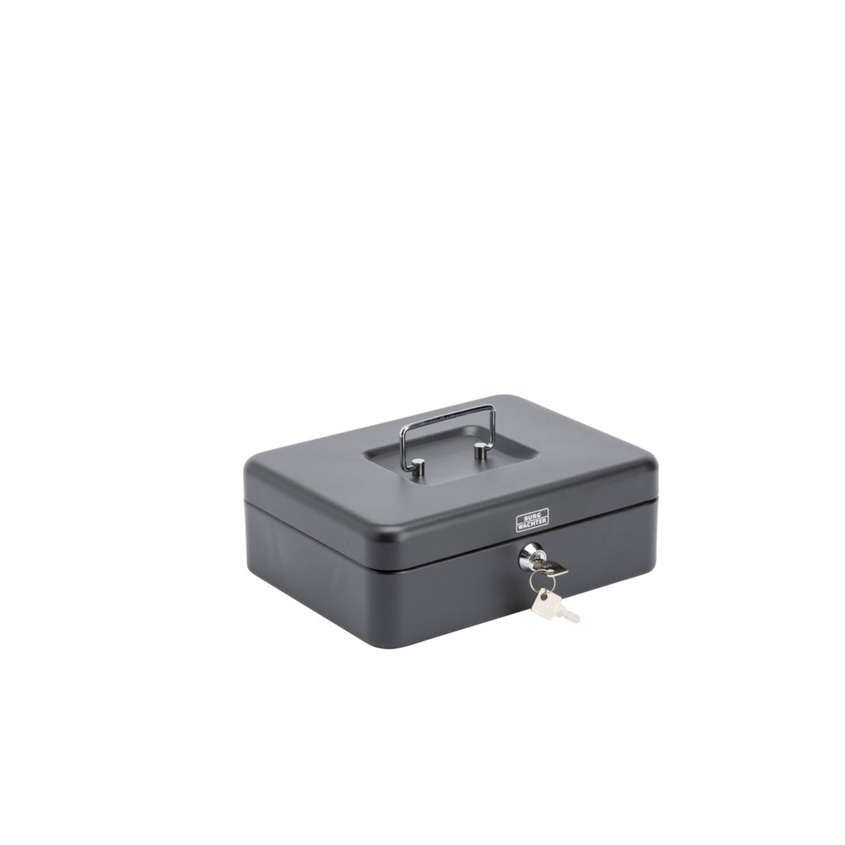 Sterling 10 inch steel cash box with coin tray