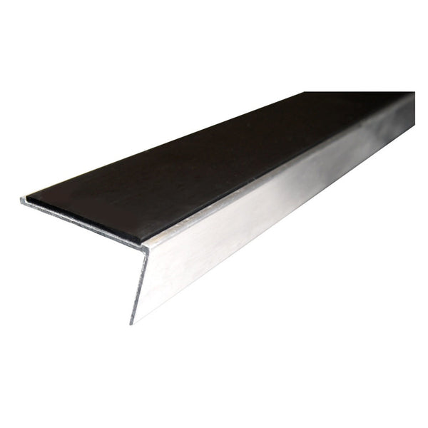 Stikatak aluminium slimline single raked back floor trim