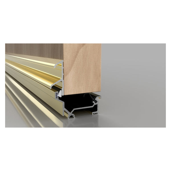 Stormguard DRY-X Winterbar threshold, 920mm gold