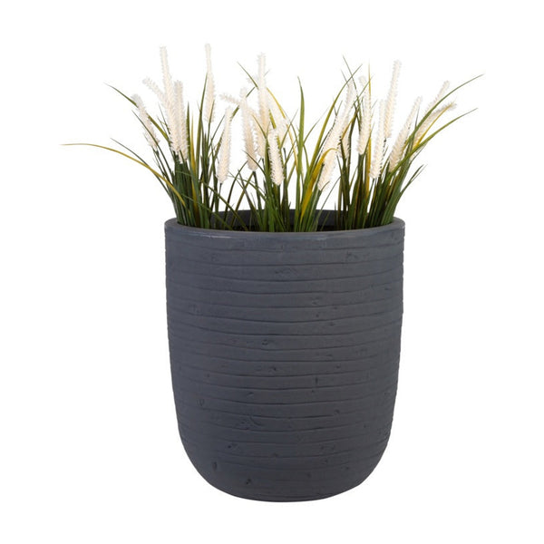 Strata Banbury Ash round stone effect planter