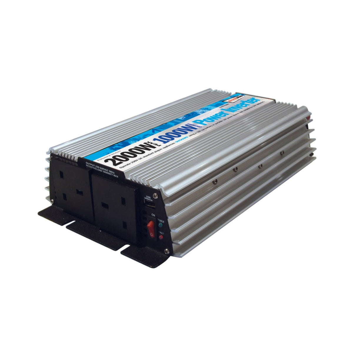 Streetwize 1000W DC-AC power inverter with USB socket