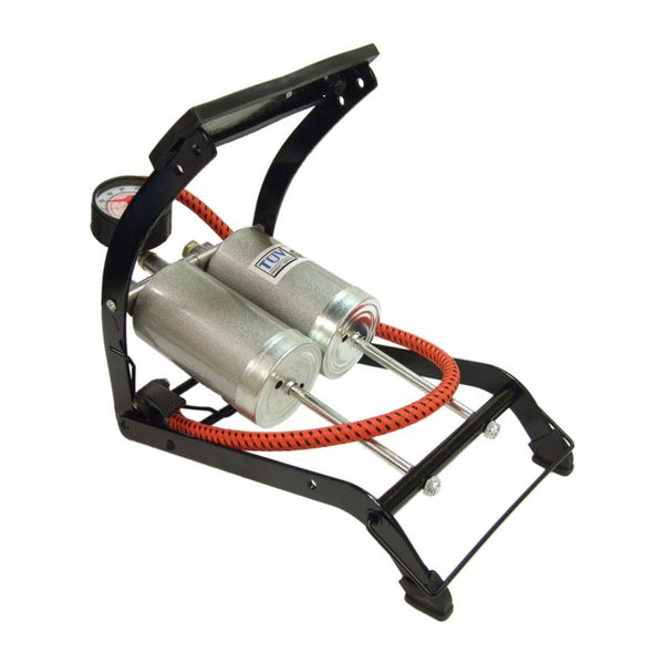 Streetwize deluxe double barrel foot pump