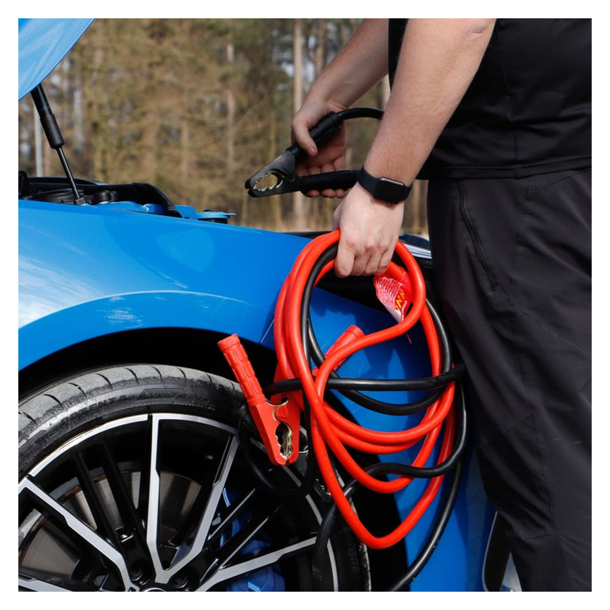 Streetwize 4.5m 800Amp heavy duty booster cables, view 2