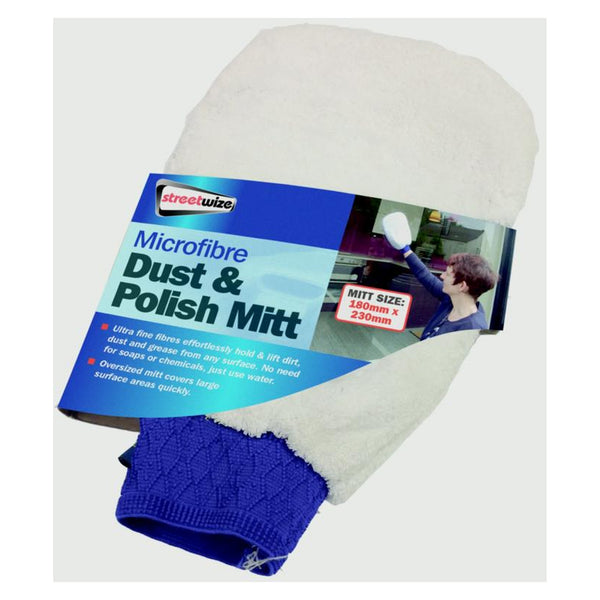 Streetwize microfibre dust and polish mitt