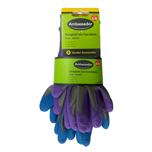 Stronghold Twin Pack Gloves - 8/M