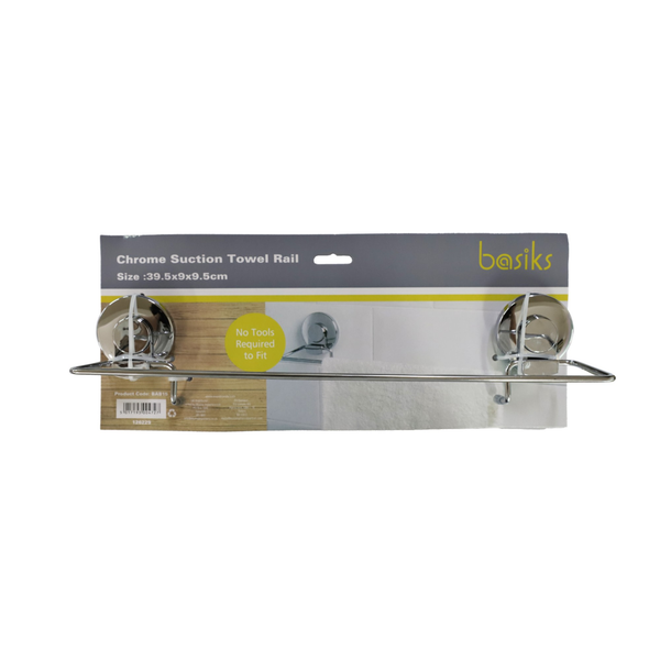 Suction Towel Rail - Chrome