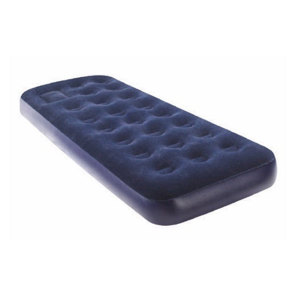 Summit flocked single airbed, 191 x 73 x 22cm
