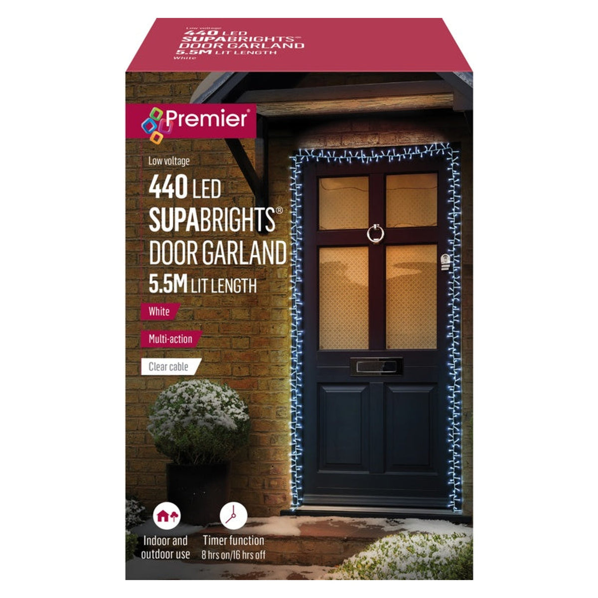 SupaBrights Door Garland 440 LEDs - 5.5m White