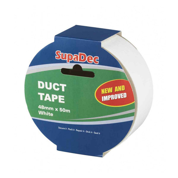SupaDec white duct tape 50m roll