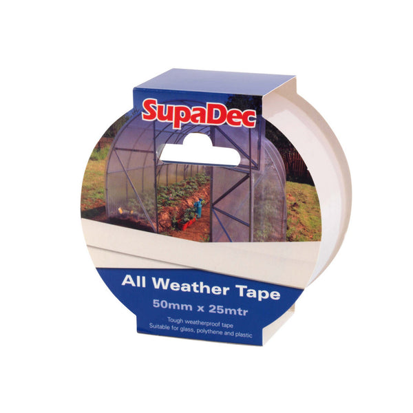 SupaDec all weather clear tape 50 x 25m
