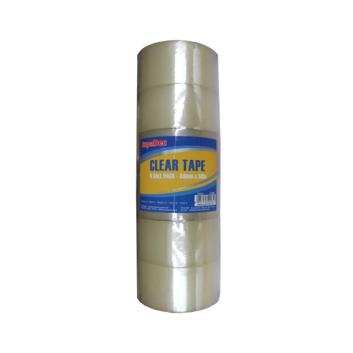 SupaDec clear tape 48mm x 50m single roll