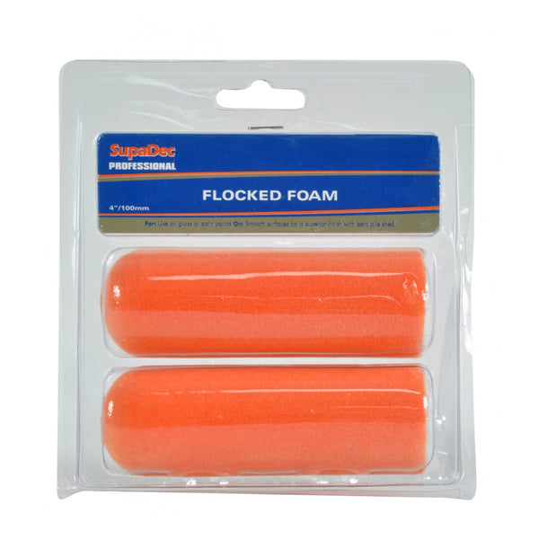 SupaDec flocked foam rollers, 2 piece