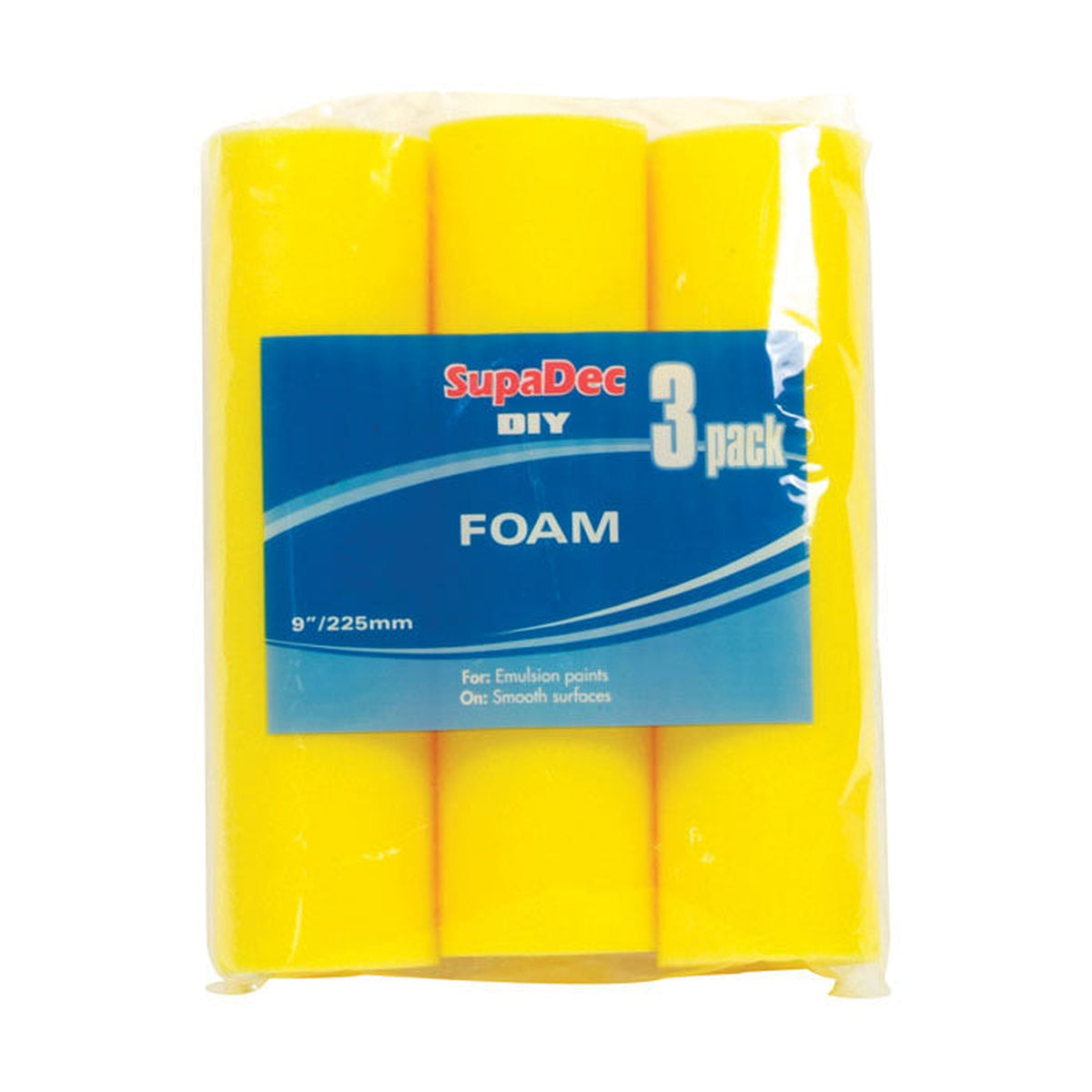 SupaDec 9 inch foam roller refills, pack of 3