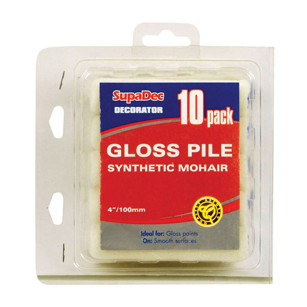 SupaDec gloss mini rollers pack of 10