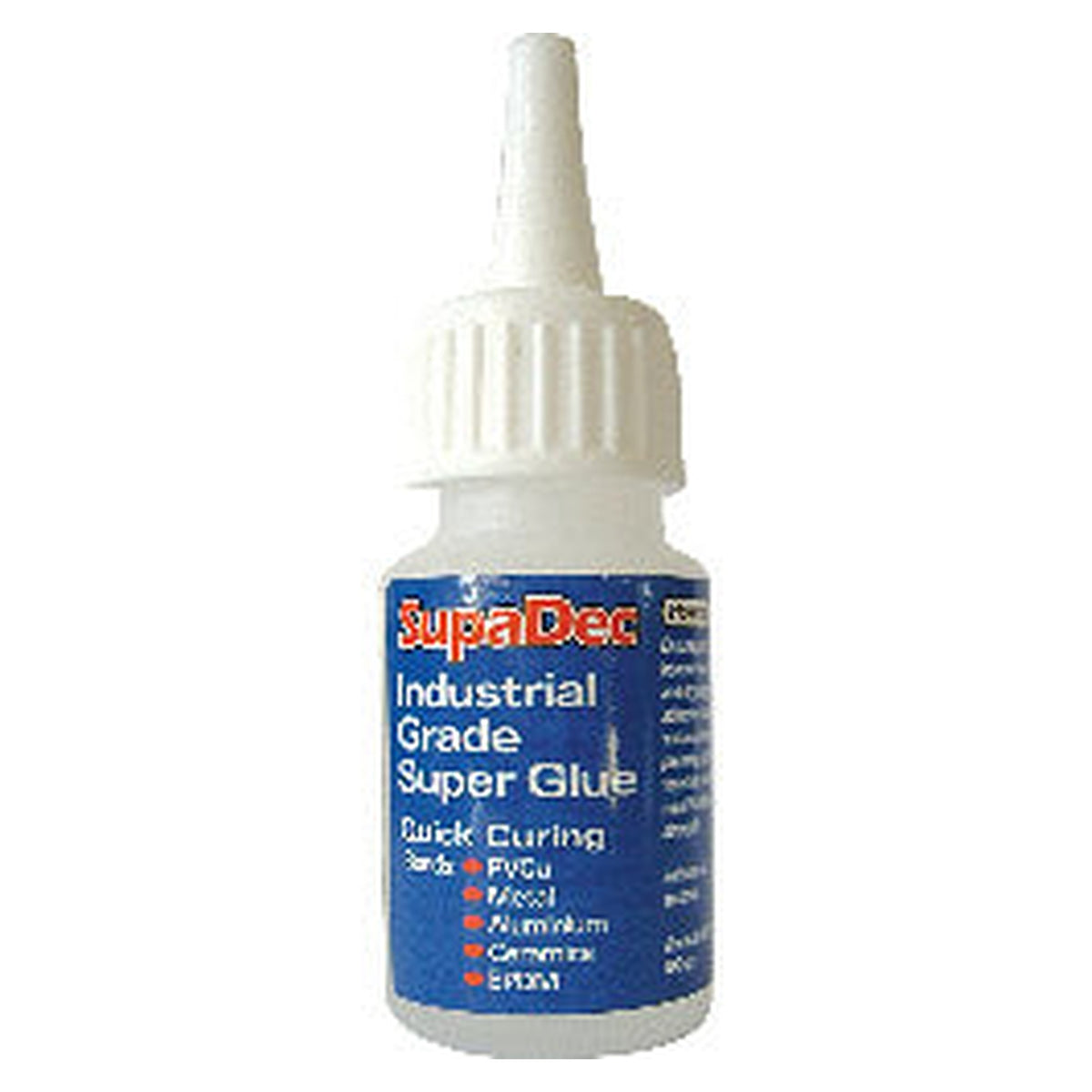 SupaDec industrial grade super glue 20g