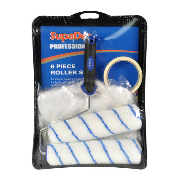 SupaDec 6 piece paint roller kit