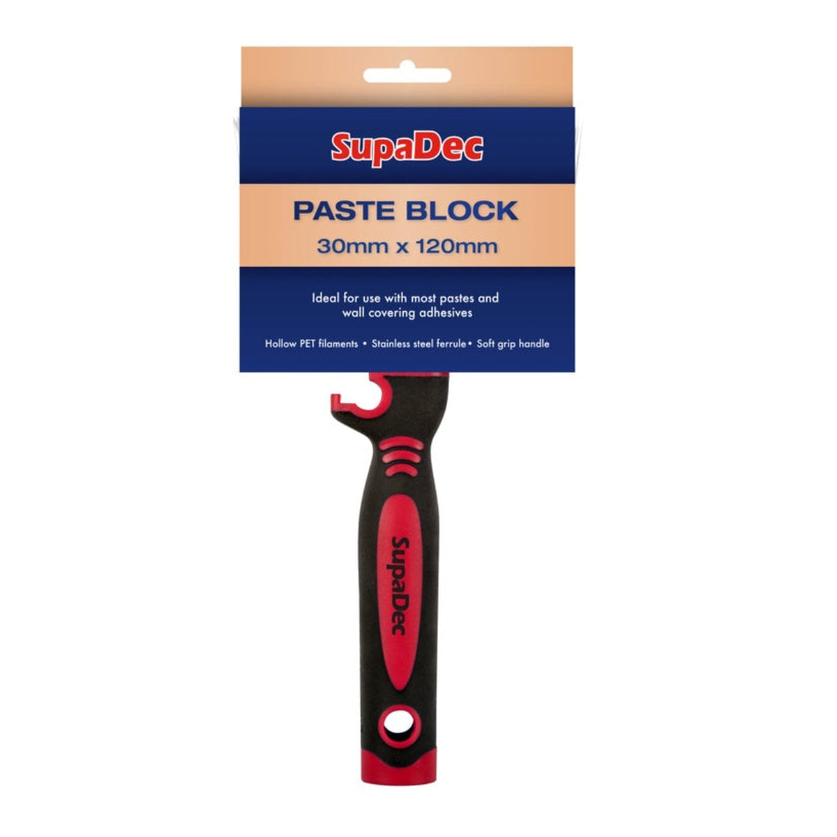 SupaDec paste block brush, 30mm x 120mm