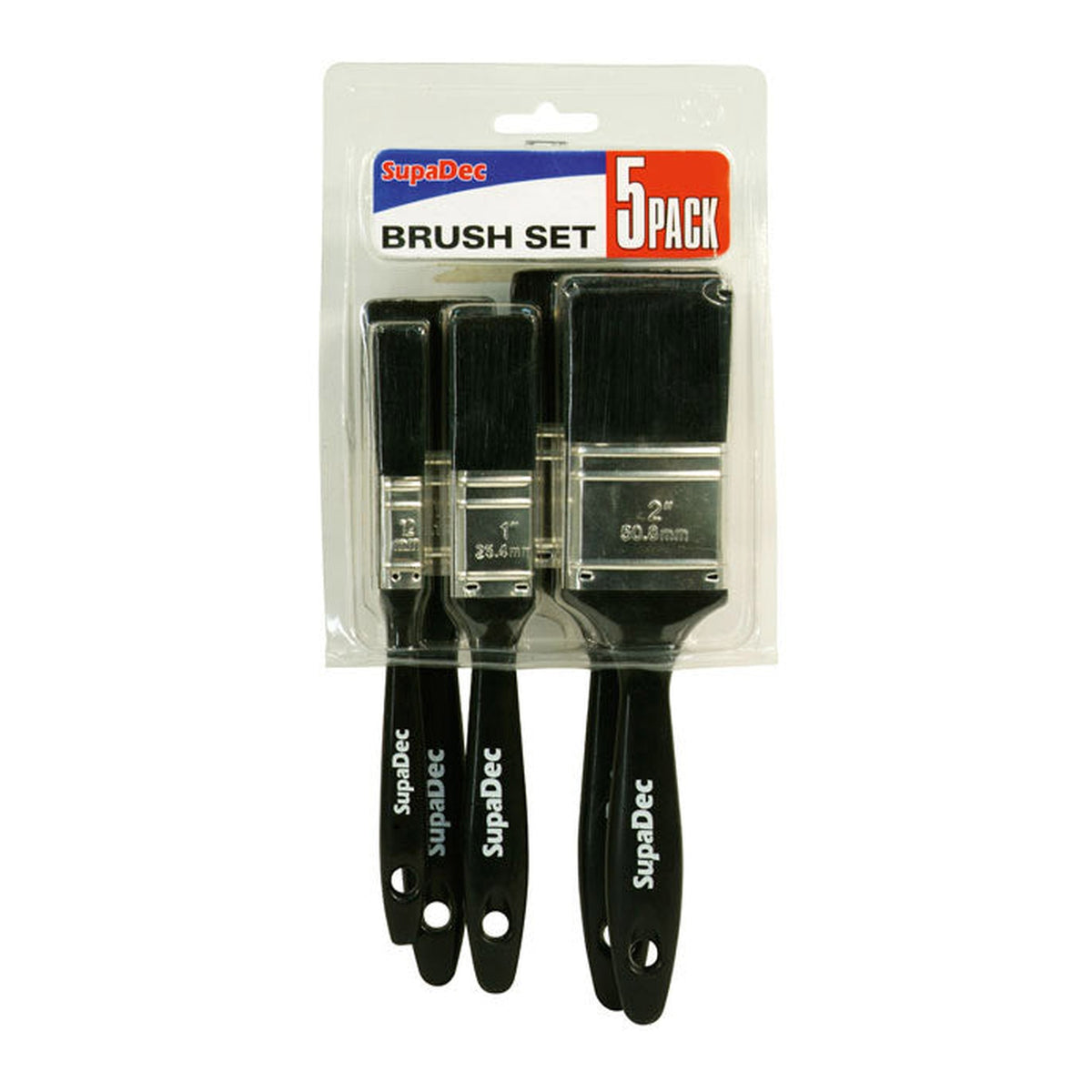 SupaDec 5 piece polyester paint brush set