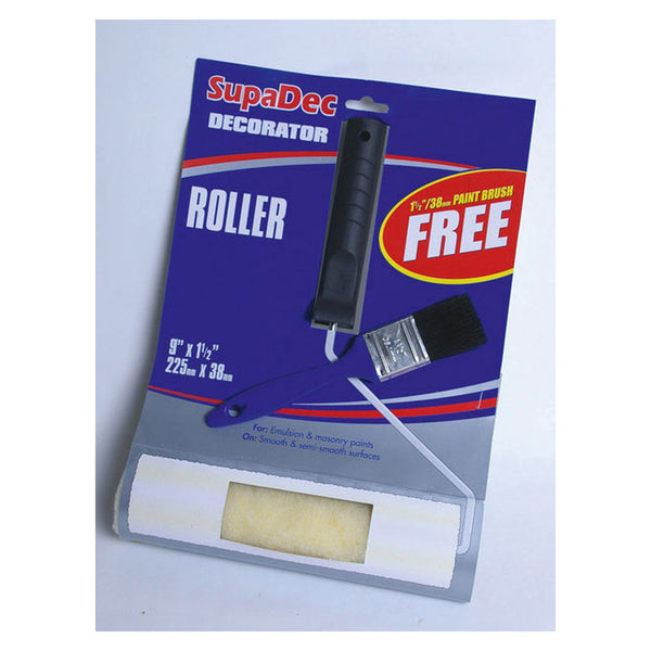 SupaDec 9 x 1.5 inch roller with free brush