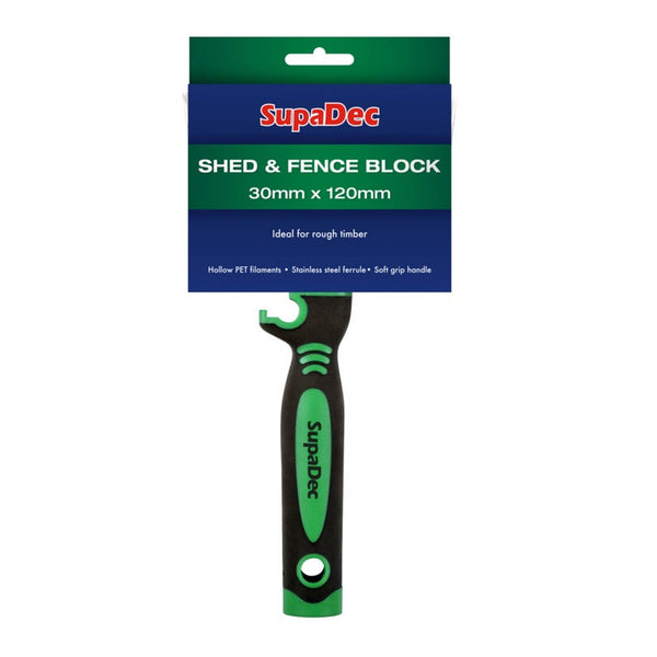 SupaDec shed and fence block brush 30mm x 120mm