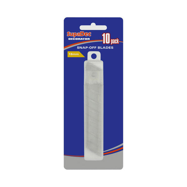 SupaDec 18mm snap-off blades pack of 10
