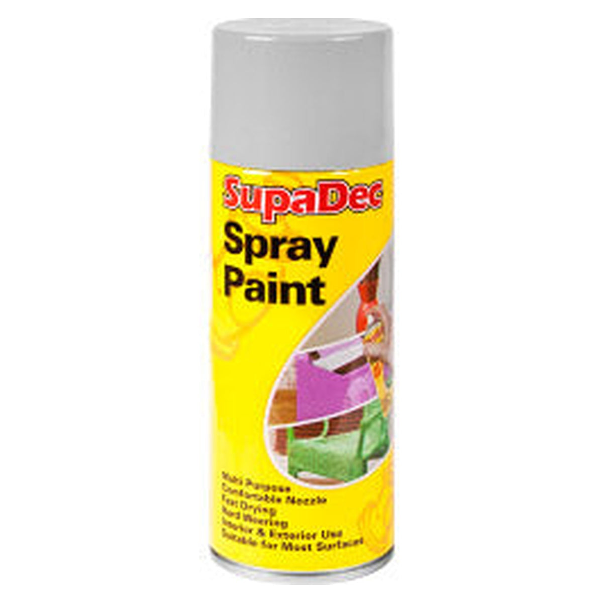 SupaDec spray paint 400ml in grey