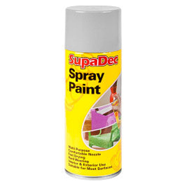 SupaDec spray paint 400ml in grey undercoat