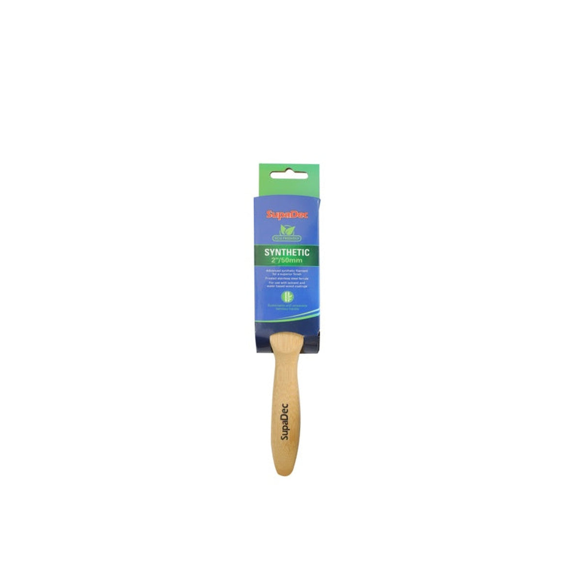 SupaDec 2 inch synthetic brush with bamboo handle