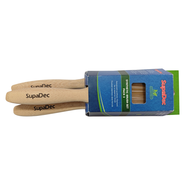 SupaDec synthetic paint brush set pack of 3