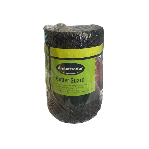 SupaGarden 6m gutter guard with fitting clips