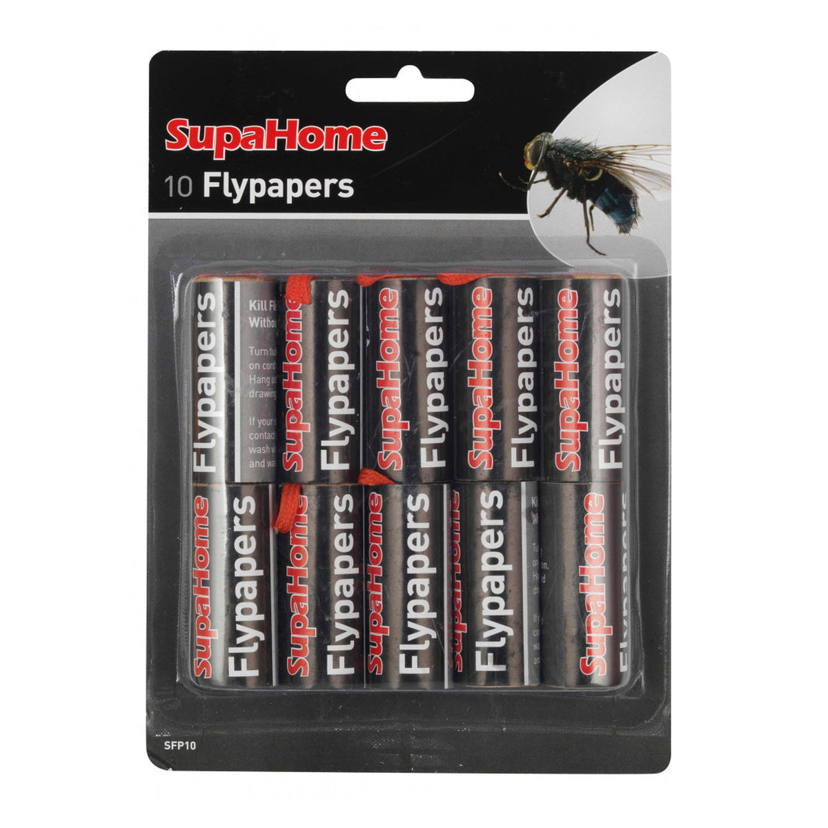 SupaHome flypapers, pack of 10