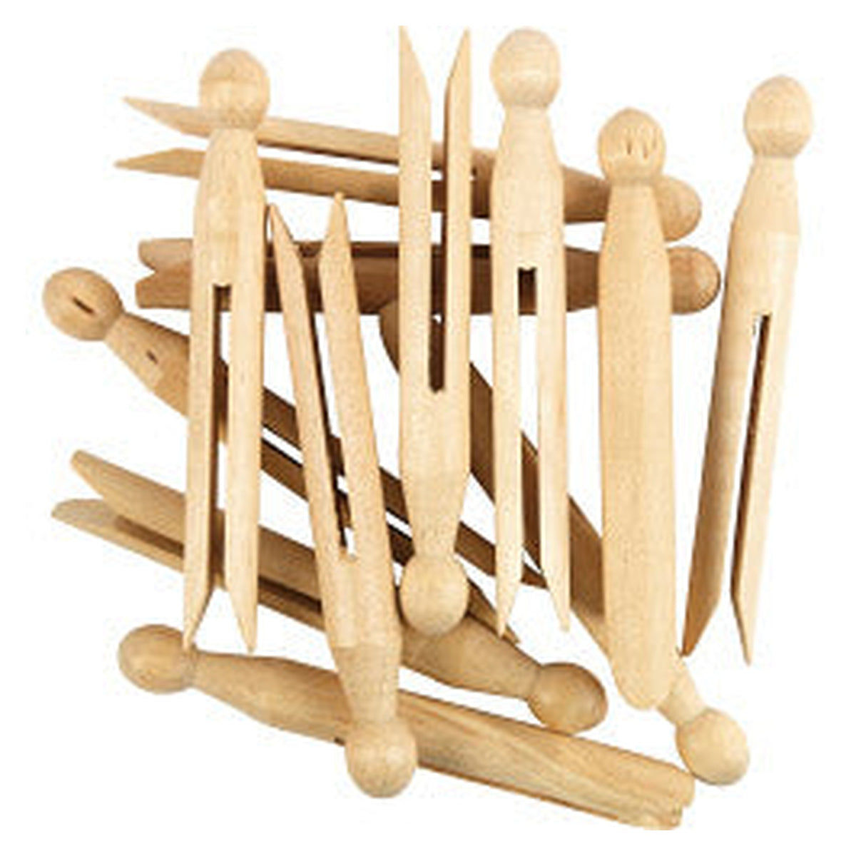 SupaHome wooden dolly pegs, pack of 24