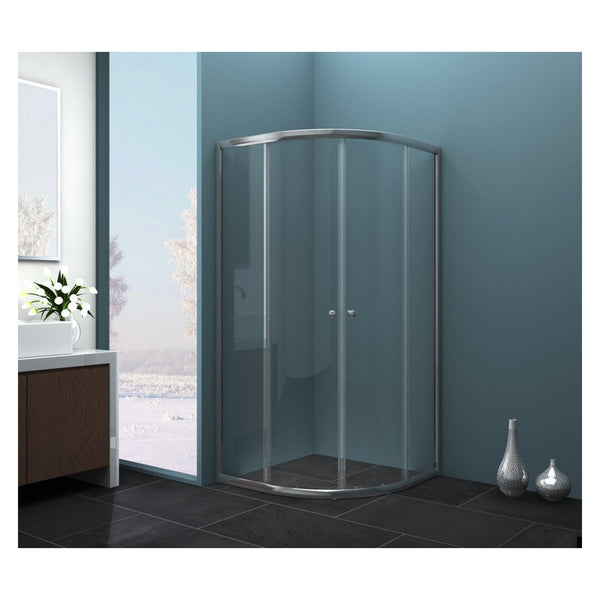 SupaPlumb twin sliding quadrant shower door 800 x 800mm