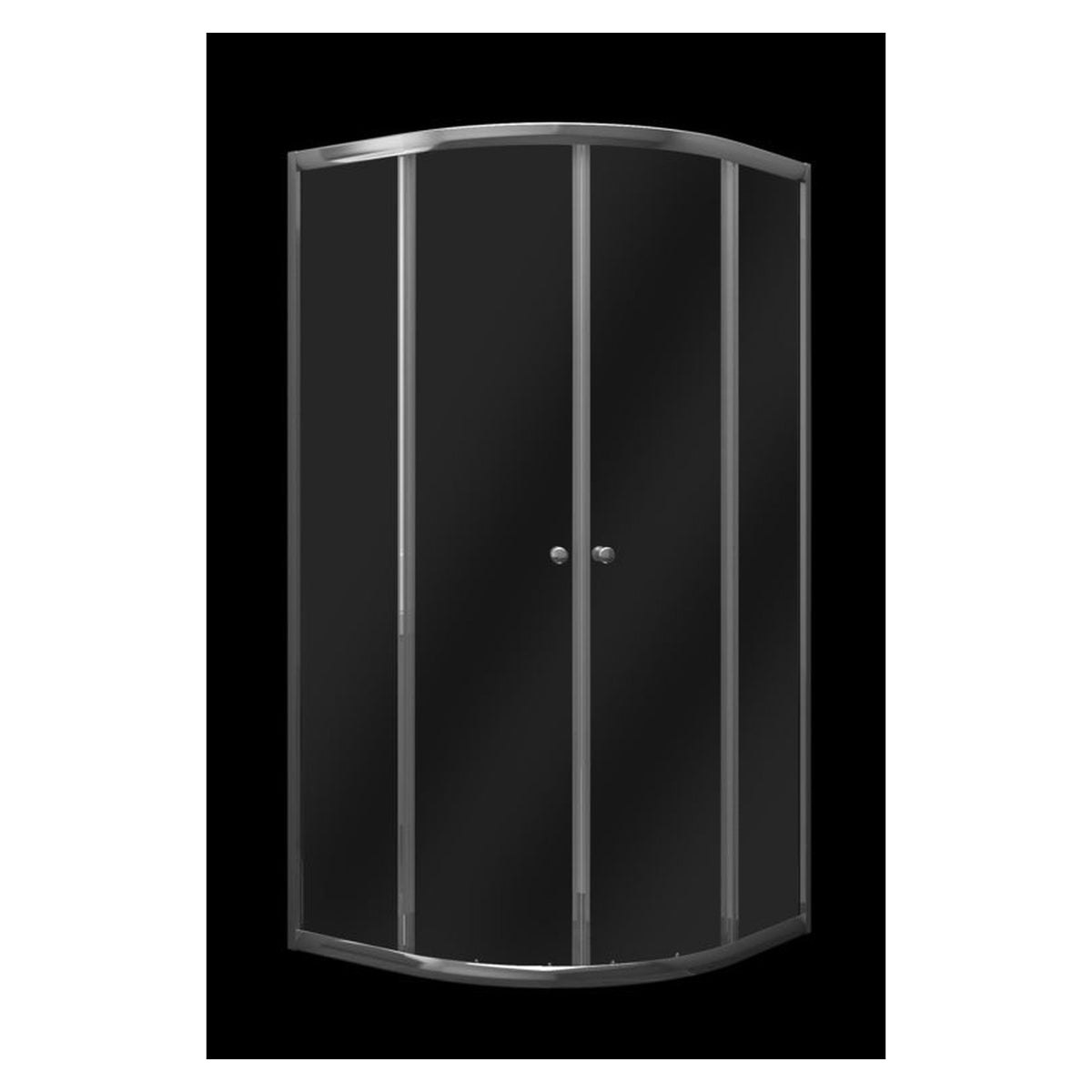 SupaPlumb twin sliding quadrant shower door 800 x 800mm, view 2