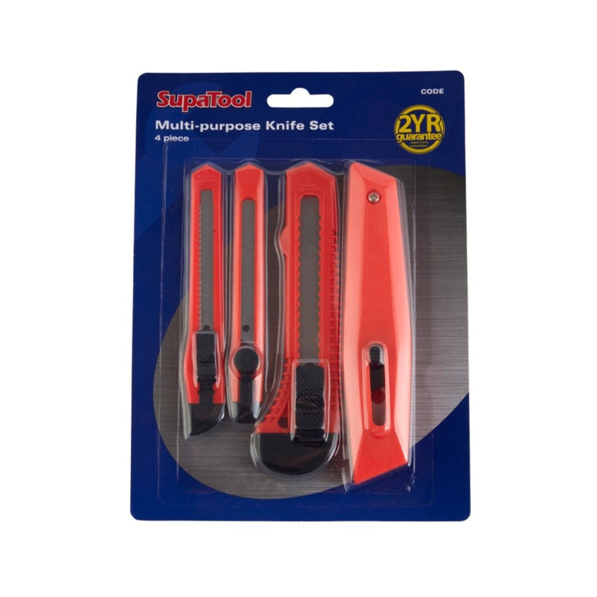 SupaTool 4 piece multi purpose knife set, view 2