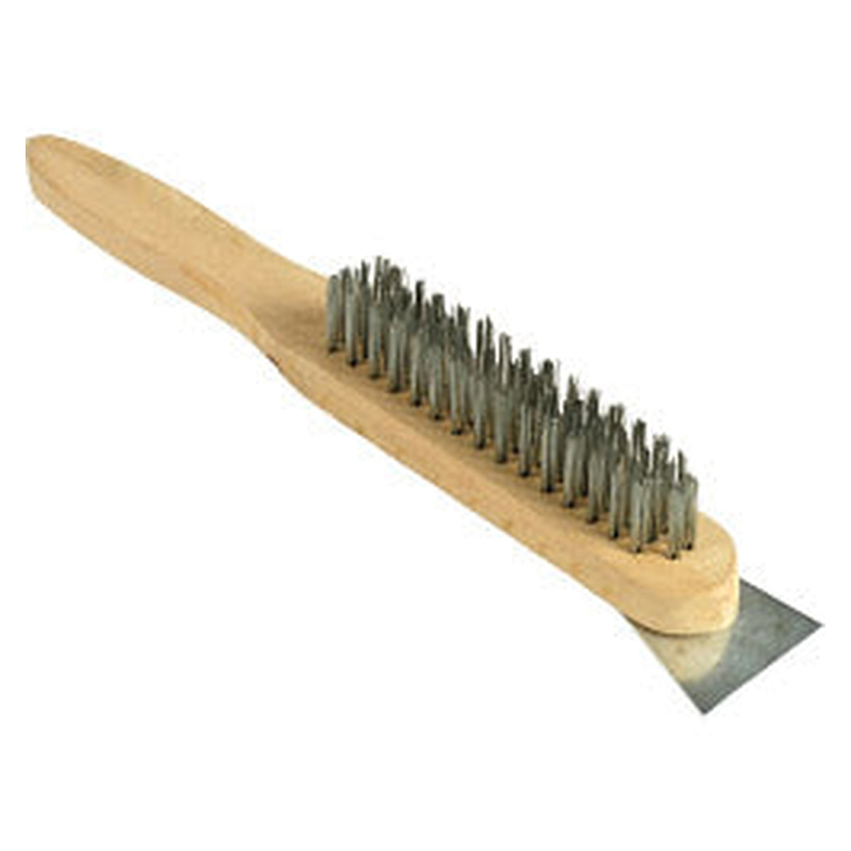 SupaTool 4 row wire brush and scraper with oak handle