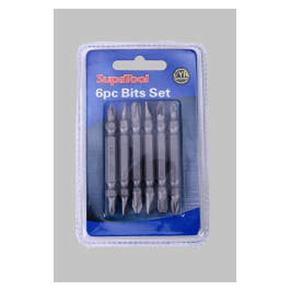 SupaTool 6 piece 65mm double end power bits