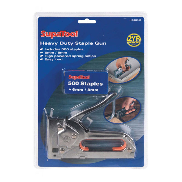 SupaTool heavy duty staple gun with 500 staples