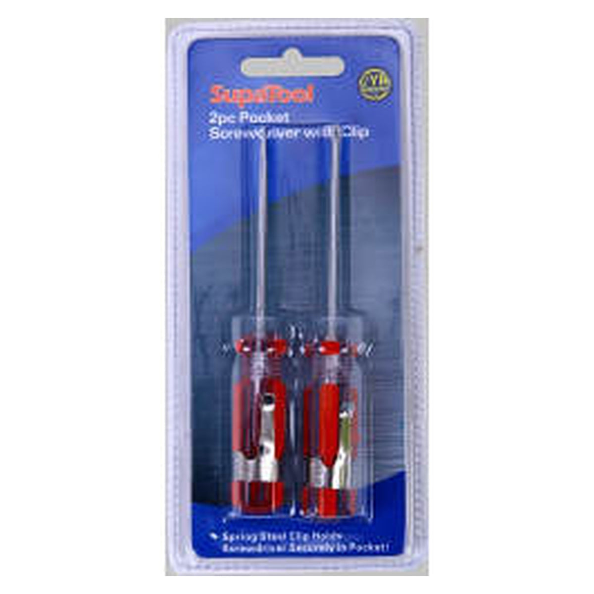 SupaTool 2 piece pocket clip screwdriver set